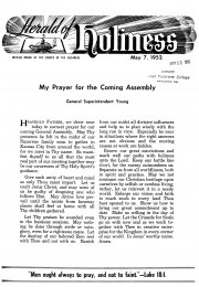 Title Page of Herald of Holiness - May 7, 1952