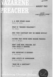 Title Page of Nazarene Preacher