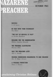 Title Page of Nazarene Preacher
