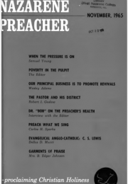 Title Page of Nazarene Preacher