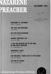 Title Page of Nazarene Preacher