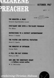 Title Page of Nazarene Preacher