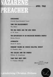 Title Page of Nazarene Preacher