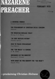 Title Page of Nazarene Preacher