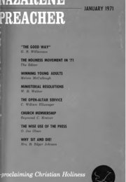 Title Page of Nazarene Preacher