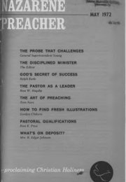 Title Page of Nazarene Preacher