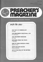 Title Page of Preacher's Magazine