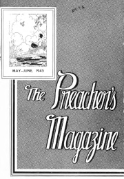 Title Page of Preacher's Magazine