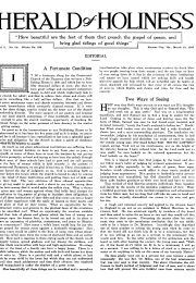 Title Page of Herald of Holiness - March 21, 1917
