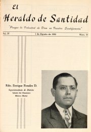 Portada: Rev. Enrique Rosales de la Torre, Superintendente Distrito Norte de México, Iglesia del Nazareno