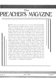 Title Page of Preacher's Magazine