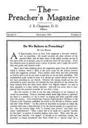 Title Page of Preacher's Magazine