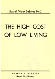 Image of title page High Cost of Low Living