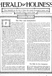 Title Page of Herald of Holiness - December 26, 1917