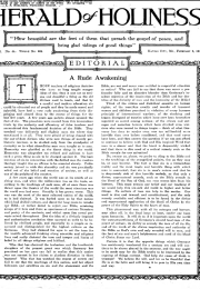 Title Page of Herald of Holiness - February 6, 1918