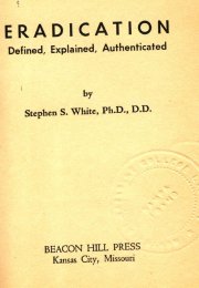 title page of the book Eradication