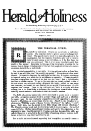 Title Page of Herald of Holiness - August 25, 1920