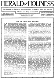 Front page of Herald of Holiness - January 30, 1924