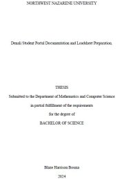 Thesis title page