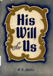 Cover image of the book His Will for Us