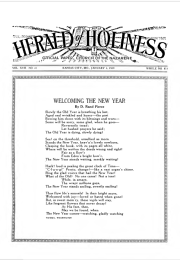 Front page of Herald of Holiness - January 2, 1929