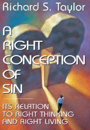 A Right Conception of Sin: Its Relation to Right Thinking and Right Living