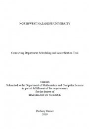 Counseling Department Scheduling and Accreditation Tool