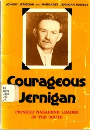 Courageous Jernigan : Pioneer Nazarene Leader in the South