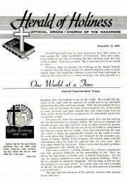 Herald of Holiness - November 27, 1957