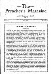 Preacher's Magazine May 1933