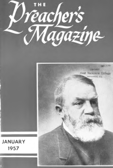 Title Page of Preacher's Magazine Portrait of Dwight L. Moody
