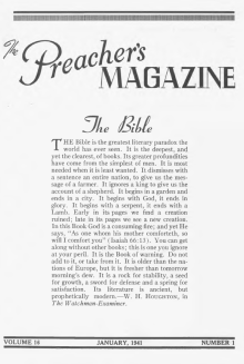 Title Page of Preacher's Magazine