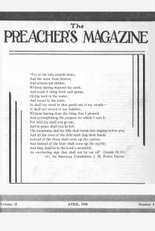 Title Page of Preacher's Magazine
