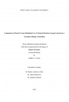 Comparison of Massed Versus Distributed Use of Natural Selection Concept Cartoons in a Secondary Biology Curriculum