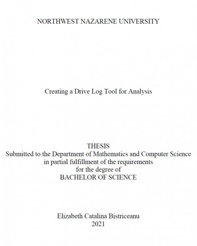 Thesis cover