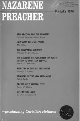 Title Page of Nazarene Preacher