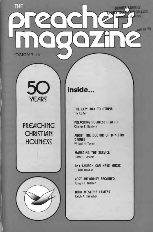 Title Page of Preacher's Magazine