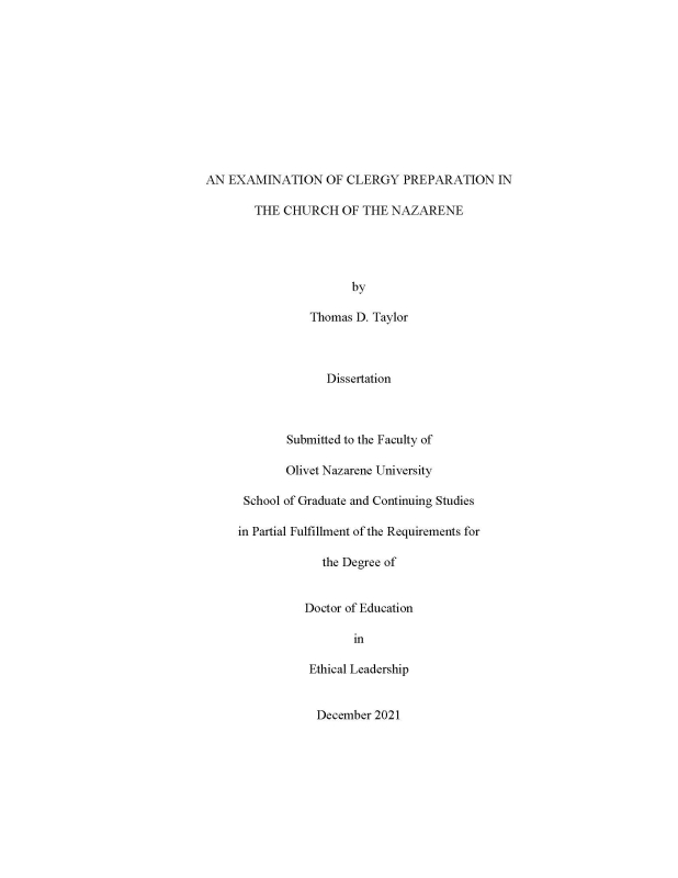 Dissertation Coverpage