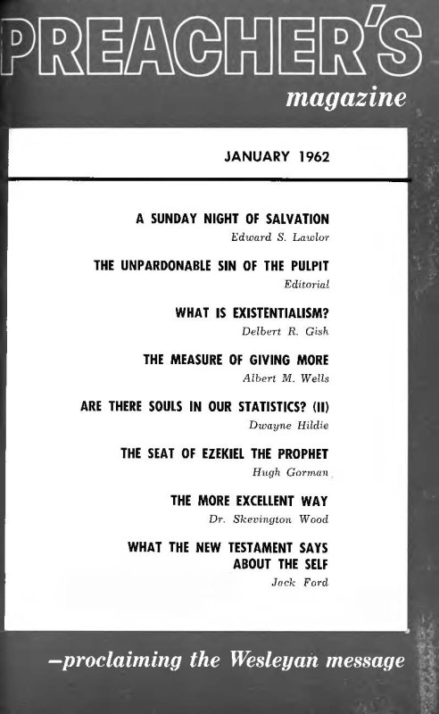 Title Page of Preacher's Magazine