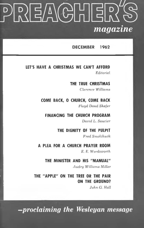 Title Page of Preacher's Magazine