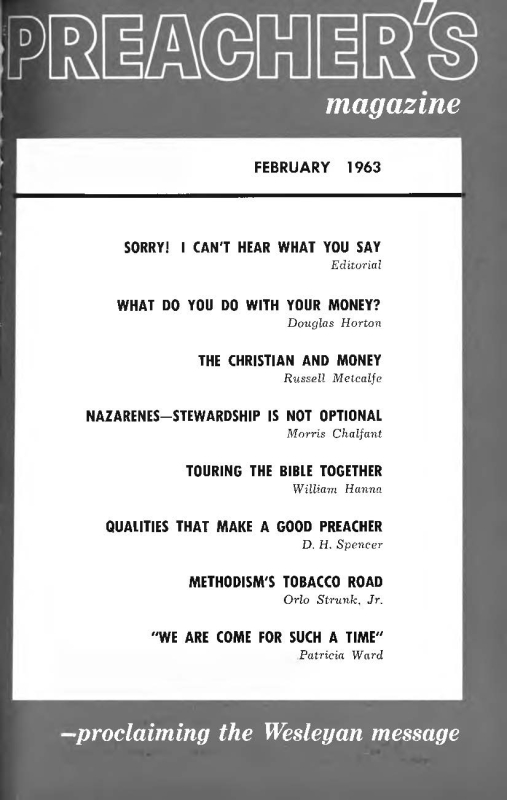 Title Page of Preacher's Magazine