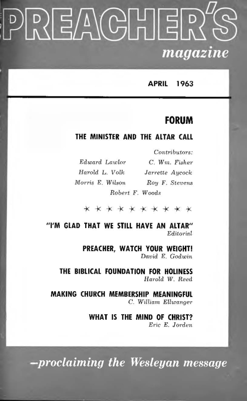 Title Page of Preacher's Magazine