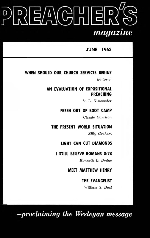 Title Page of Preacher's Magazine
