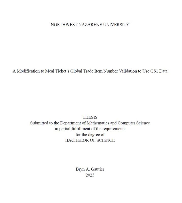 Thesis title page