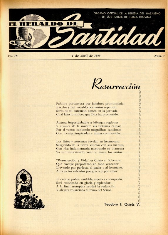Portada: Teodoro E. Quirós V.