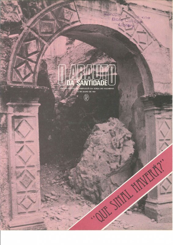 O ARAUTO DA SANTIDADE - 15 DE JULHO DE 1981