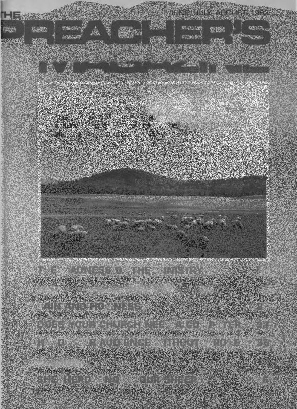 Preacher's Magazine Volume 58 Number 4, June, July, August, 1983