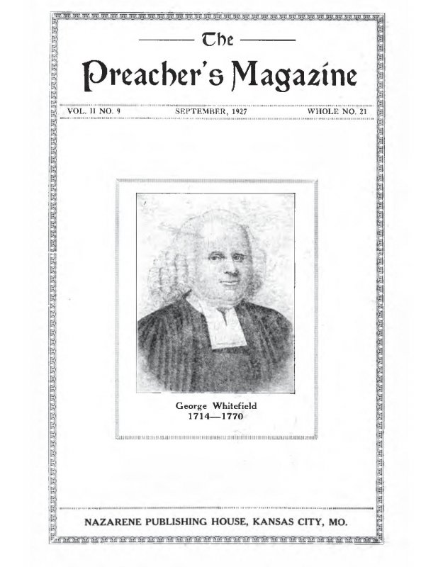 Preacher's Magazine, Volume 2 Number 9, September 1927