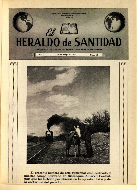 El Heraldo de Santidad, 15 de Mayo 1947, Vol 1 N°16