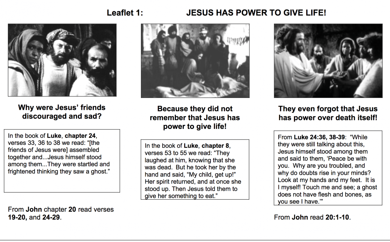 Africa JESUS Film Leaflets